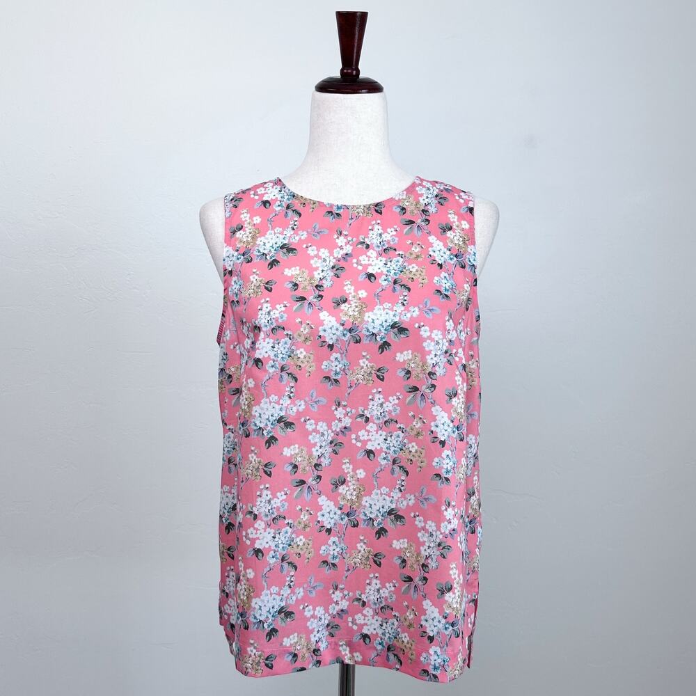 J. Crew Size 14 Liberty Of London Sleeveless Josephine Floral Shell Tank Top NWT